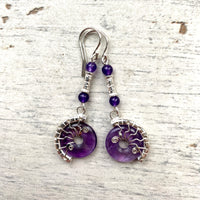 Amethyst Lyra Earrings