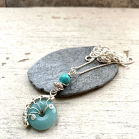 Tiny lyra necklaces