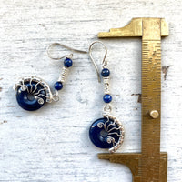 Sodolite Lyra earrings