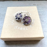 Amethyst Venus earrings