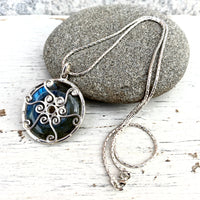Labradorite & Silver Venus necklace