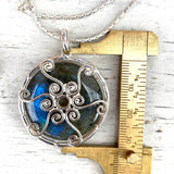 Labradorite & Silver Venus necklace