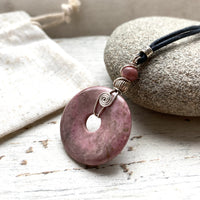 Selction of spiral rock pendants
