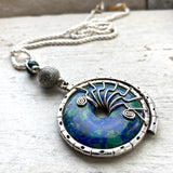 One of a kind rare Azurite Malachite Pendant