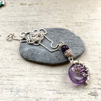 Tiny lyra necklaces