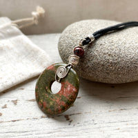 Selction of spiral rock pendants