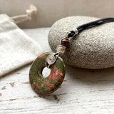 Selction of spiral rock pendants