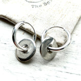 Sterling silver hoop earrings