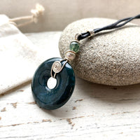Selction of spiral rock pendants