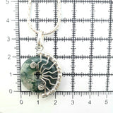 Moss Agate small Lyra necklace