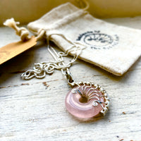 Small Silver wire wrapped necklaces