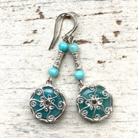 Amazonite  Venus earrings