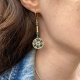 Moss Agate Venus earrings