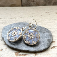 Rose quartz and other options  venus earrings