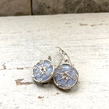 Blue Lace Agate venus earrings