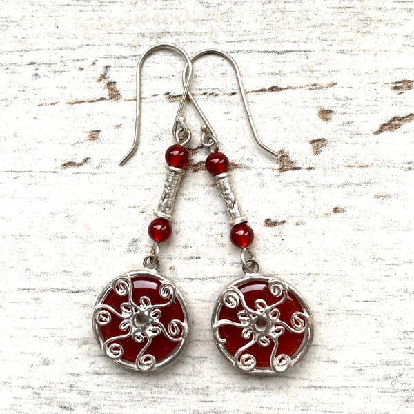 Carnelian Venus Earrings