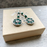 Malachite Venus earrings