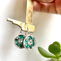 Malachite Venus earrings