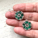 Malachite Venus earrings