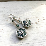 Moss Agate Venus earrings