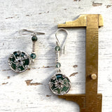 Moss Agate Venus earrings