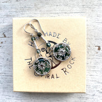 Moss Agate Venus earrings